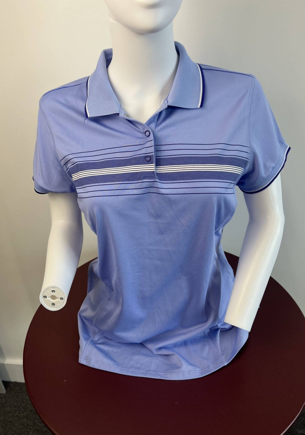 adidas Ladies Light Blue Polo Shirt - kitround kitround product