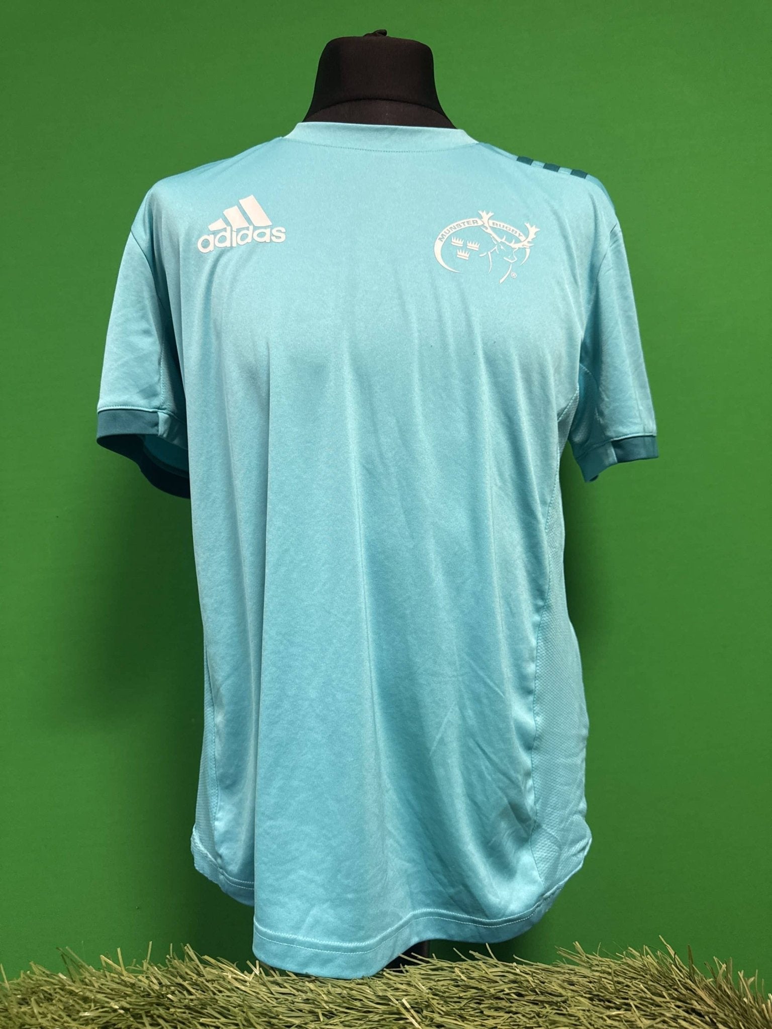 Adidas Light Blue Munster Rugby Shirt - kitround kitround product