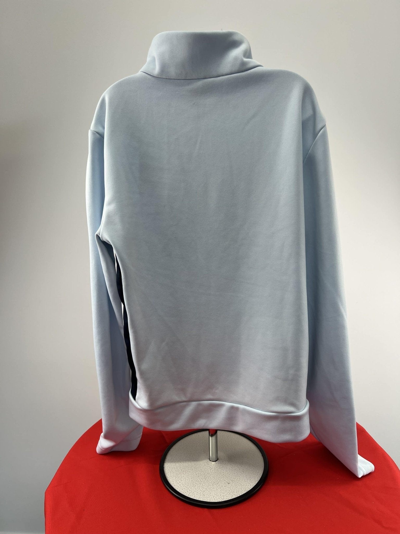 adidas Light Blue Zip - up Hoodie - kitround kitround product