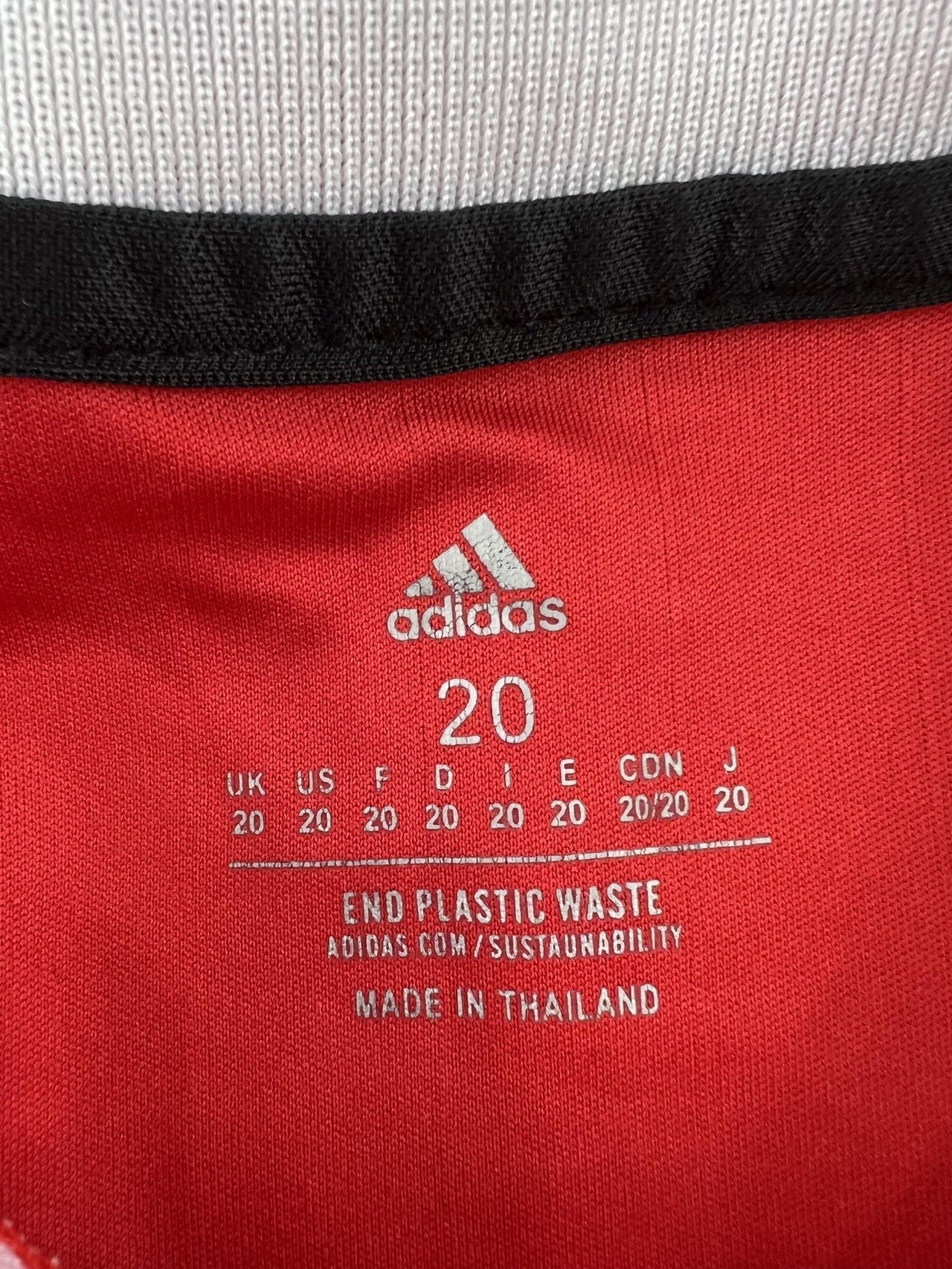 adidas Manchester United Football Shirt Kids Size 4 - 5 yrs - kitround kitround product