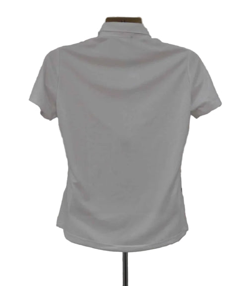 Back view of adidas Performance Polo Shirt in white