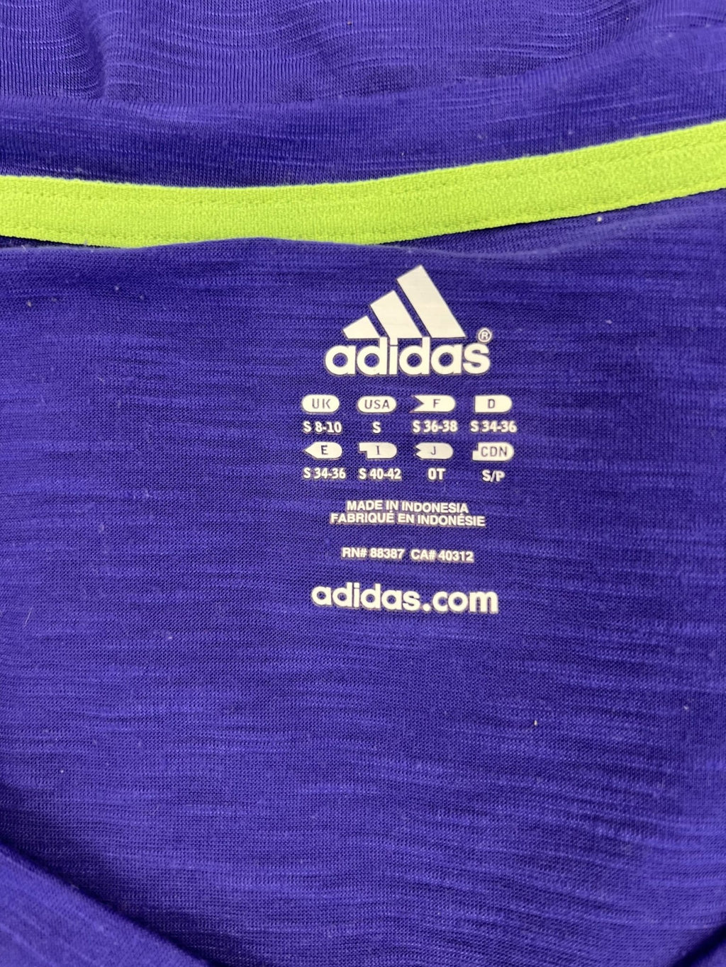adidas Purple Sports Top - kitround kitround product