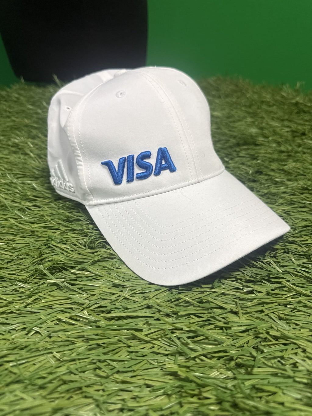 Adidas White Hat Cap with VISA Logo - kitround kitround product