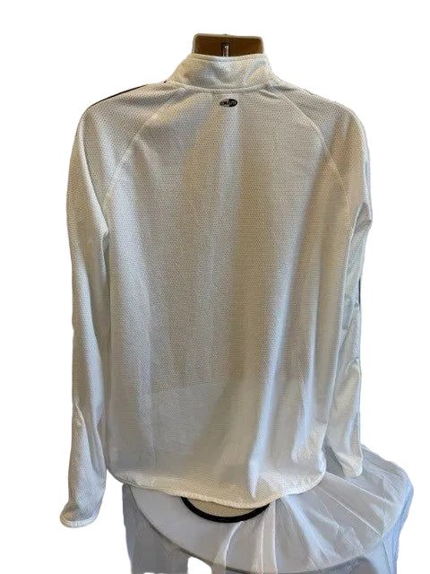 adidas Climb 365 White Long Sleeve 1/2 Zip Top XL