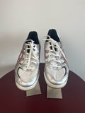 Asics Silver & White Trainers - kitround kitround product
