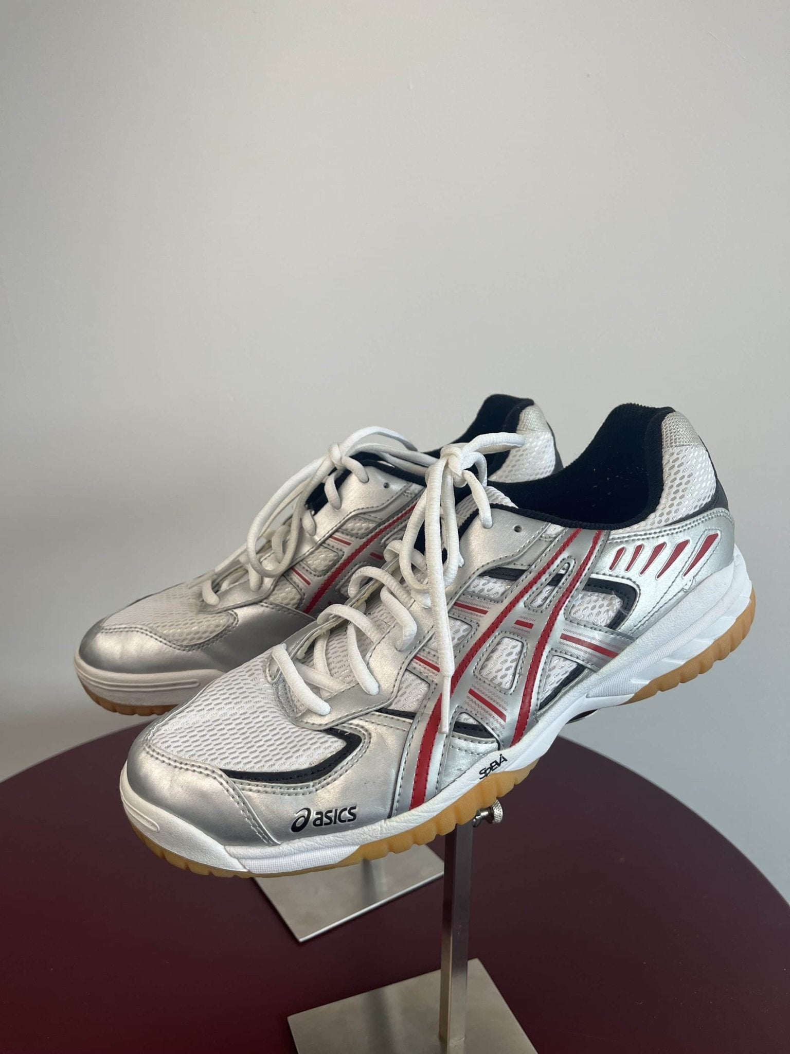 Asics Silver & White Trainers - kitround kitround product