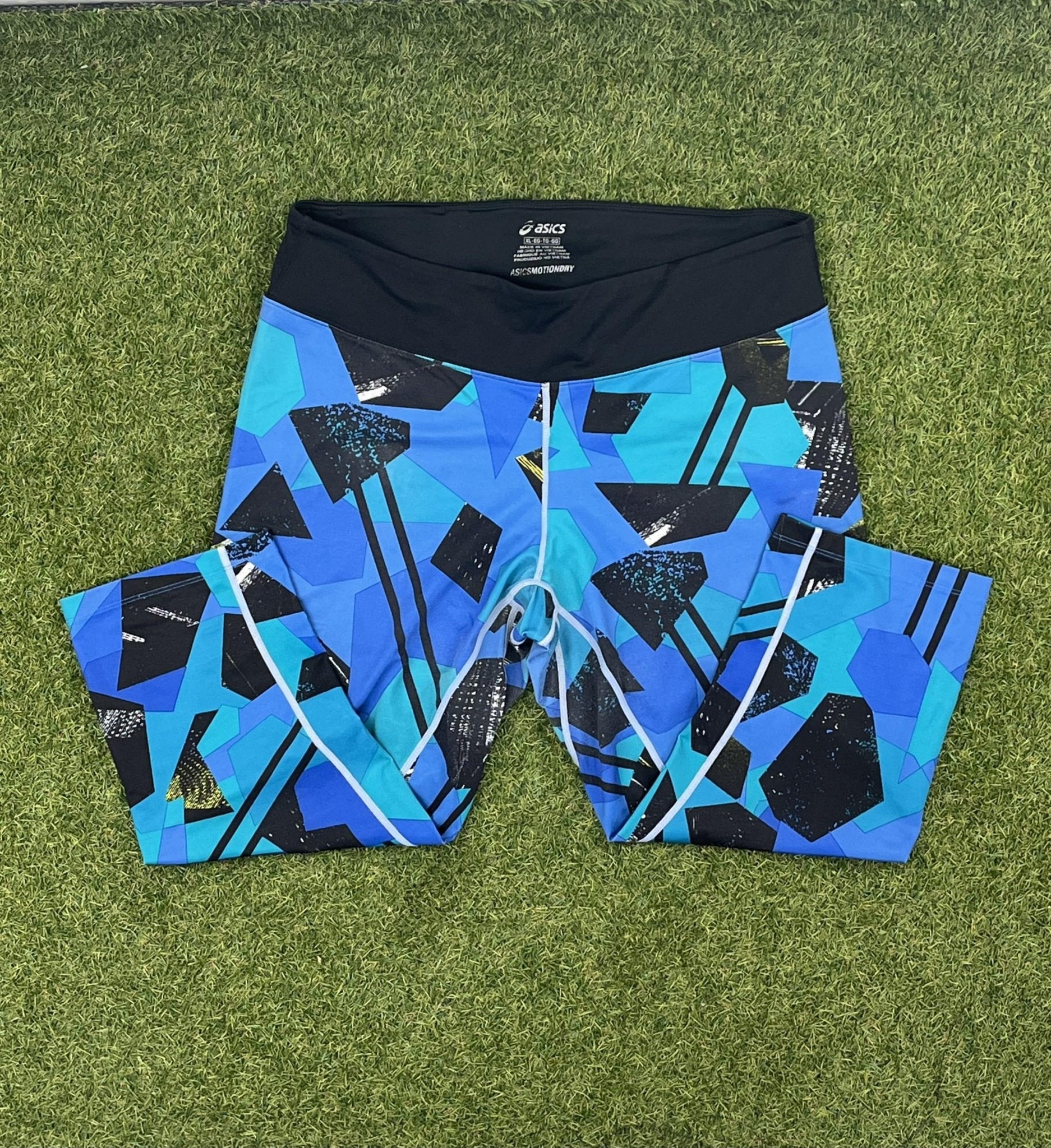 Asics Womens Geometric Running Leggings - kitround kitround product