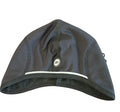 Used black Assos cycling cap with reflective stripe and logo, size I. 
