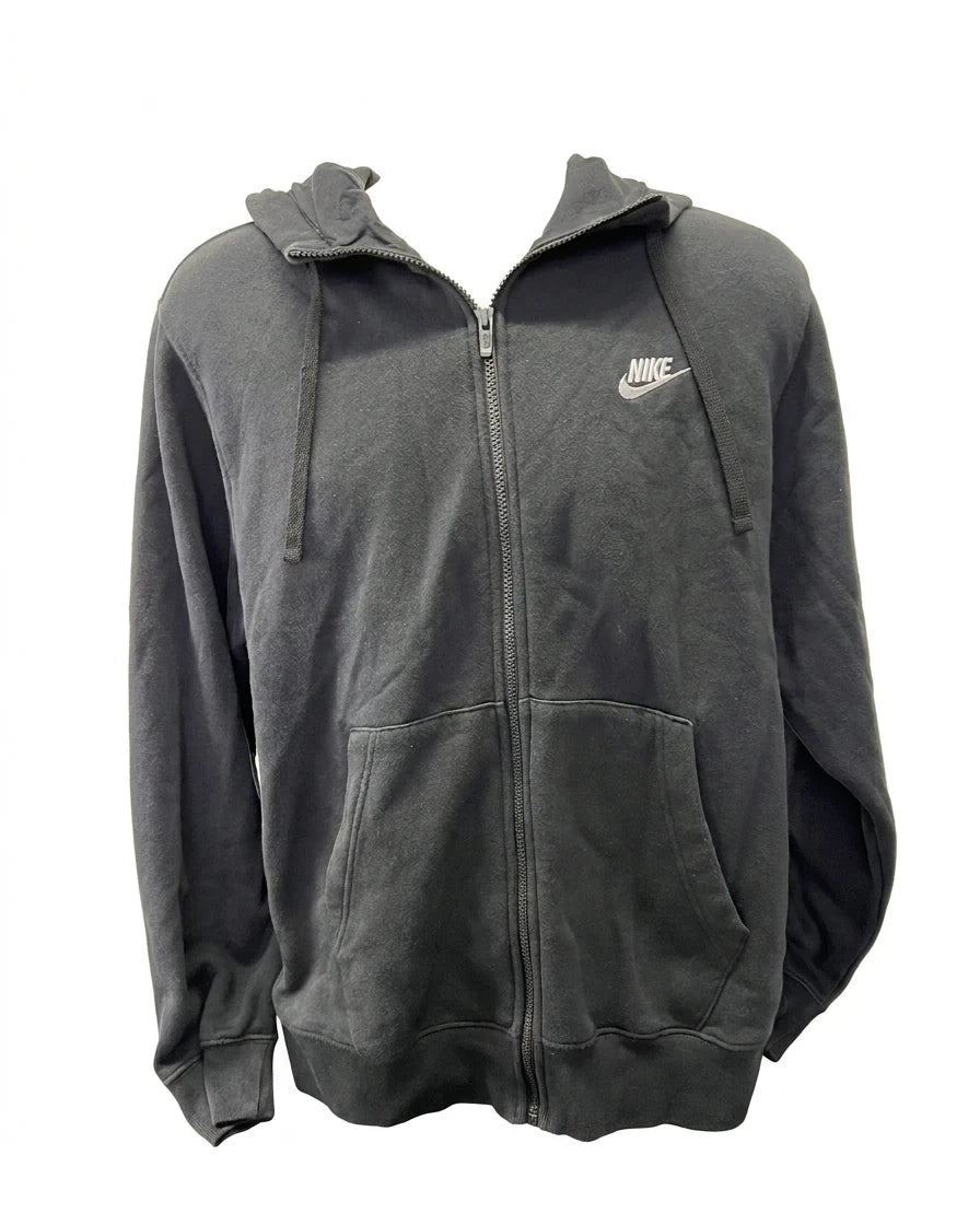 Nike Zip-Up Hoodie with Drawstring Hood