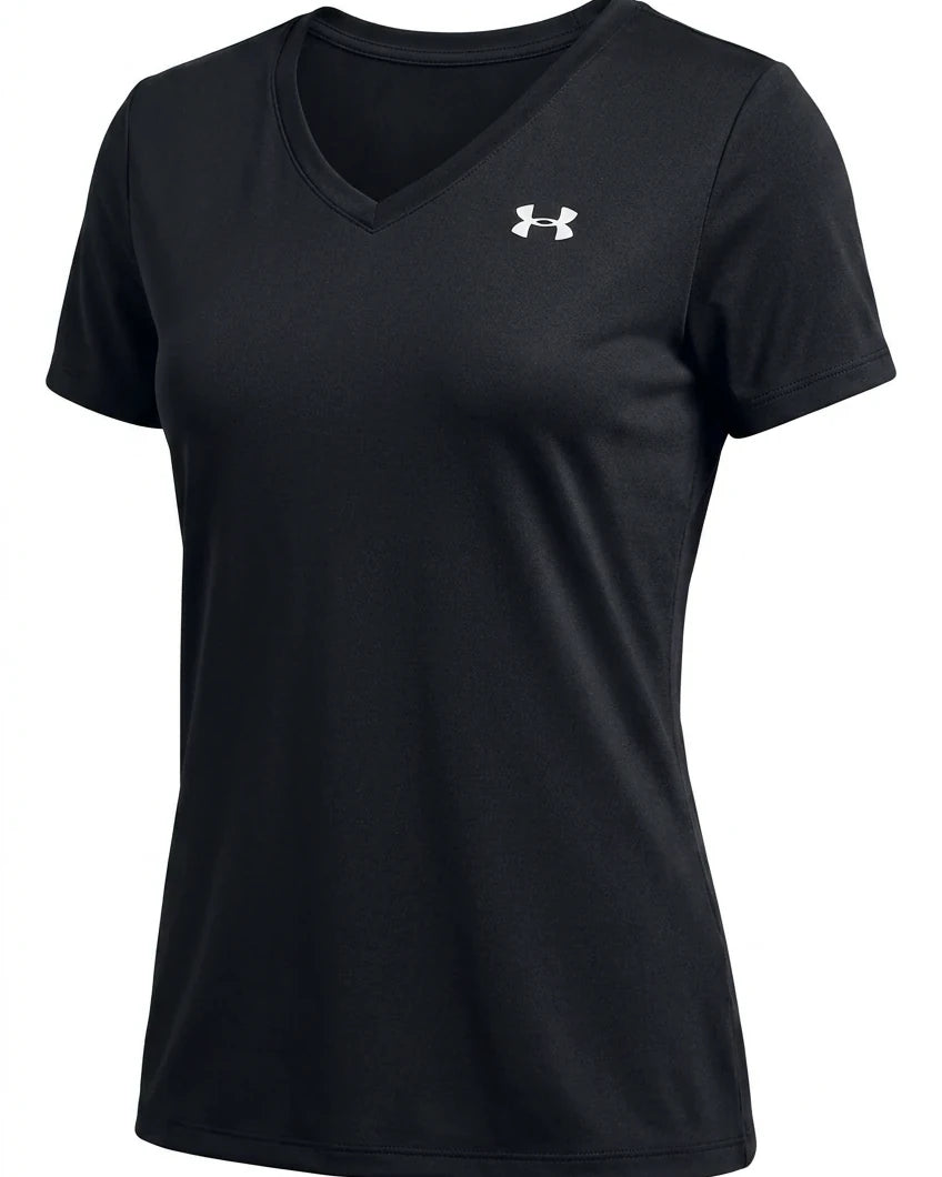 Enhanced Women's Under Armour V Neck Short Sleeved T-Shirt - kitround kitround product