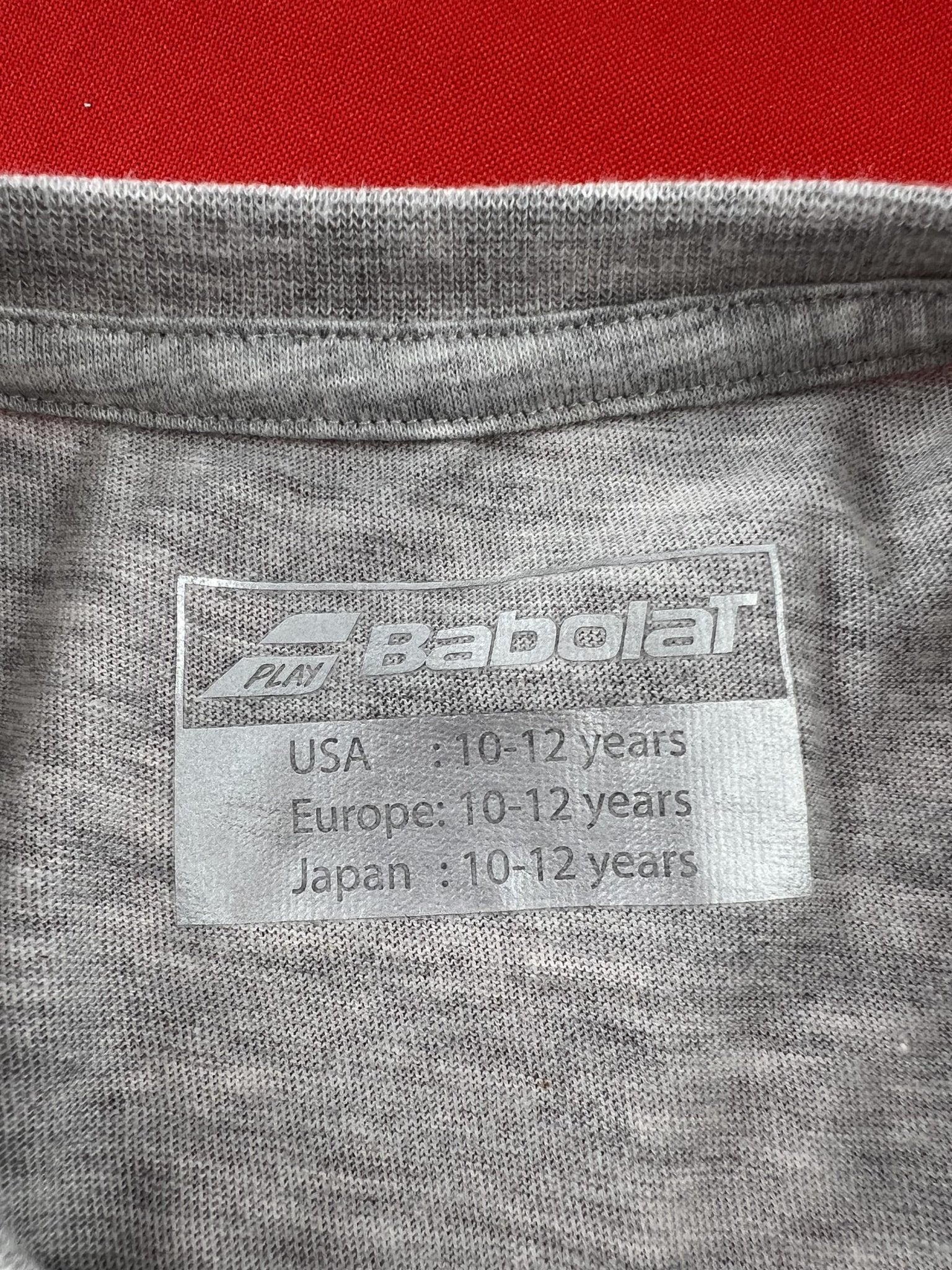 Babolat Grey T-Shirt Kids Age 10 - 12 - kitround kitround product