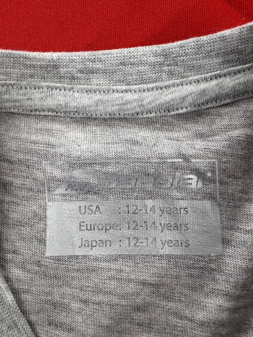 Babolat Play Grey T-Shirt Youths Age 12 - 14 - kitround kitround product