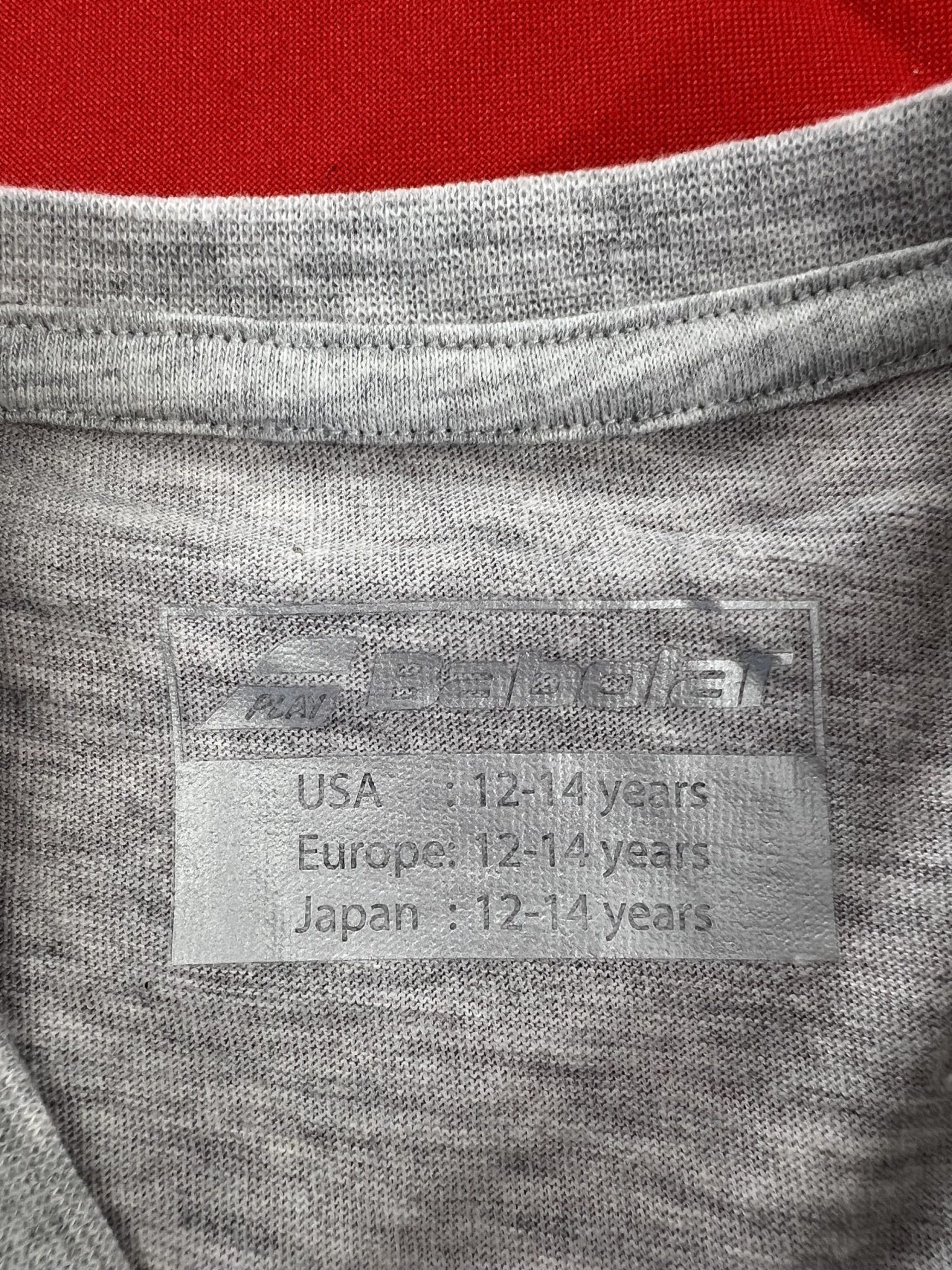 Babolat Play Grey T-Shirt Youths Age 12 - 14 - kitround kitround product