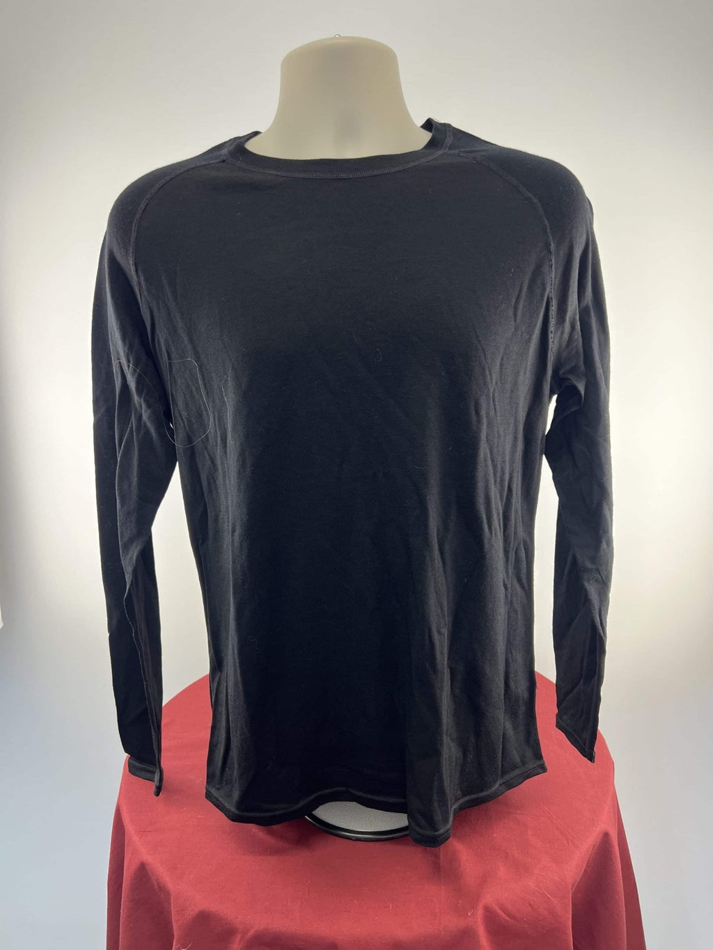 Black Merino Long Sleeve Training Top - kitround kitround product
