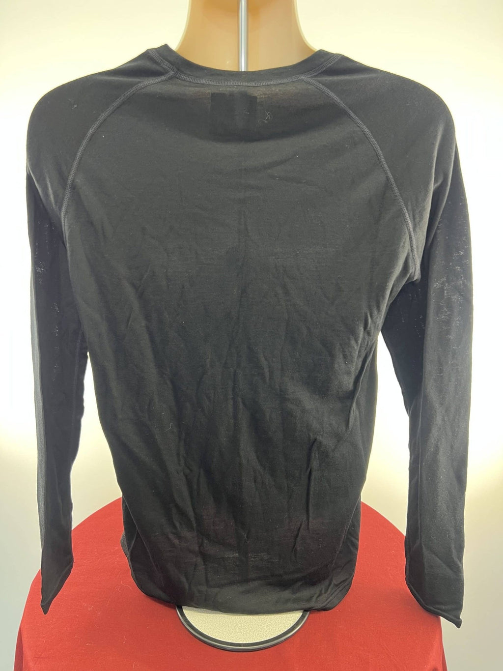 Black Merino Long Sleeve Training Top - kitround kitround product