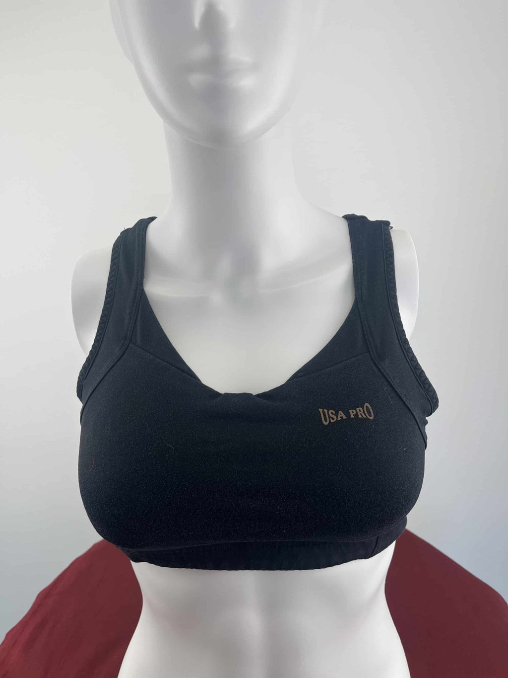 Black USA Pro Sports Bra - kitround kitround product