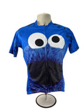 Blue Cookie Monster Printed Cycling Jersey - kitround kitround product