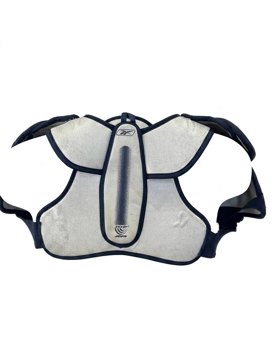 JOFA NHL White Shield Series Ice Hockey Shoulder Pads Jr S/M