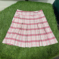 Lobster Chequered Pleated Golf Skirt - Pink