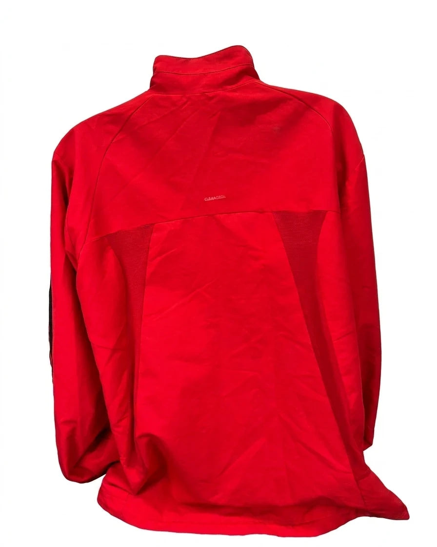 adidas Men's Red Lightweight Full Zip Sports Jacket
