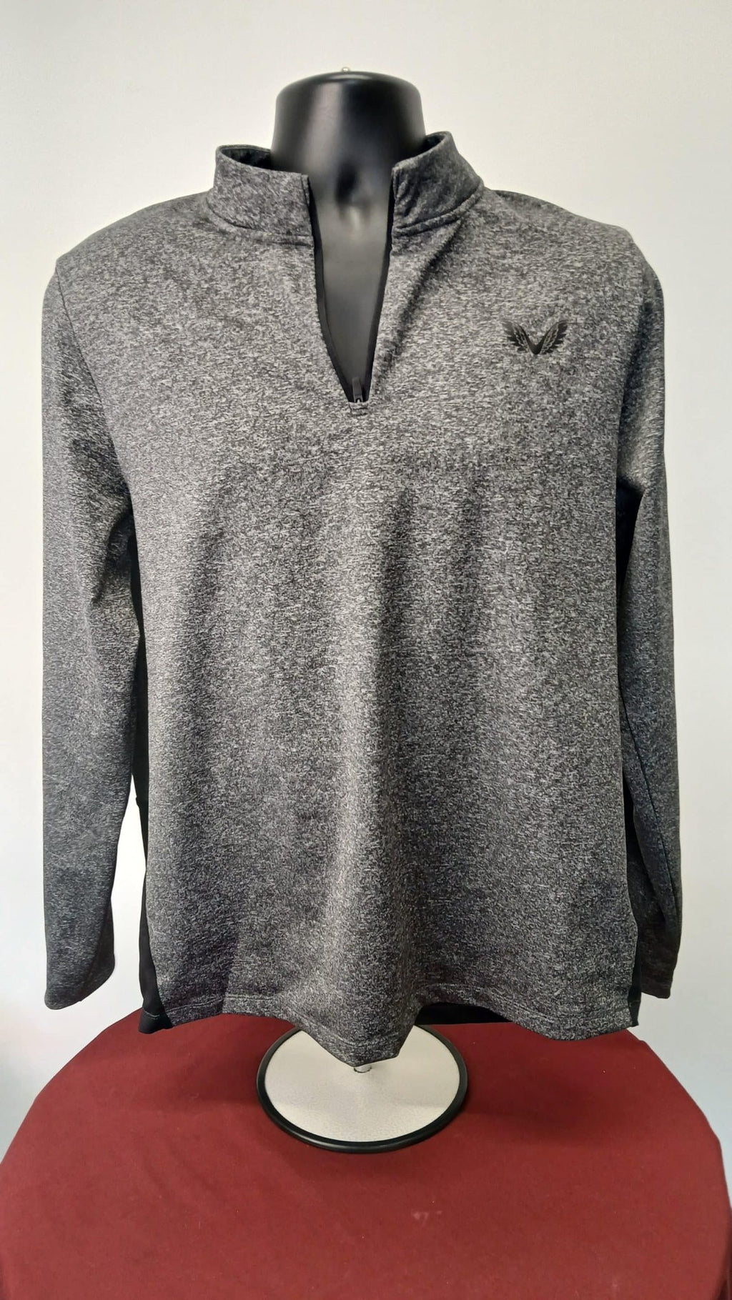 Castore Grey Athletic Quarter - Zip Top - kitround kitround product
