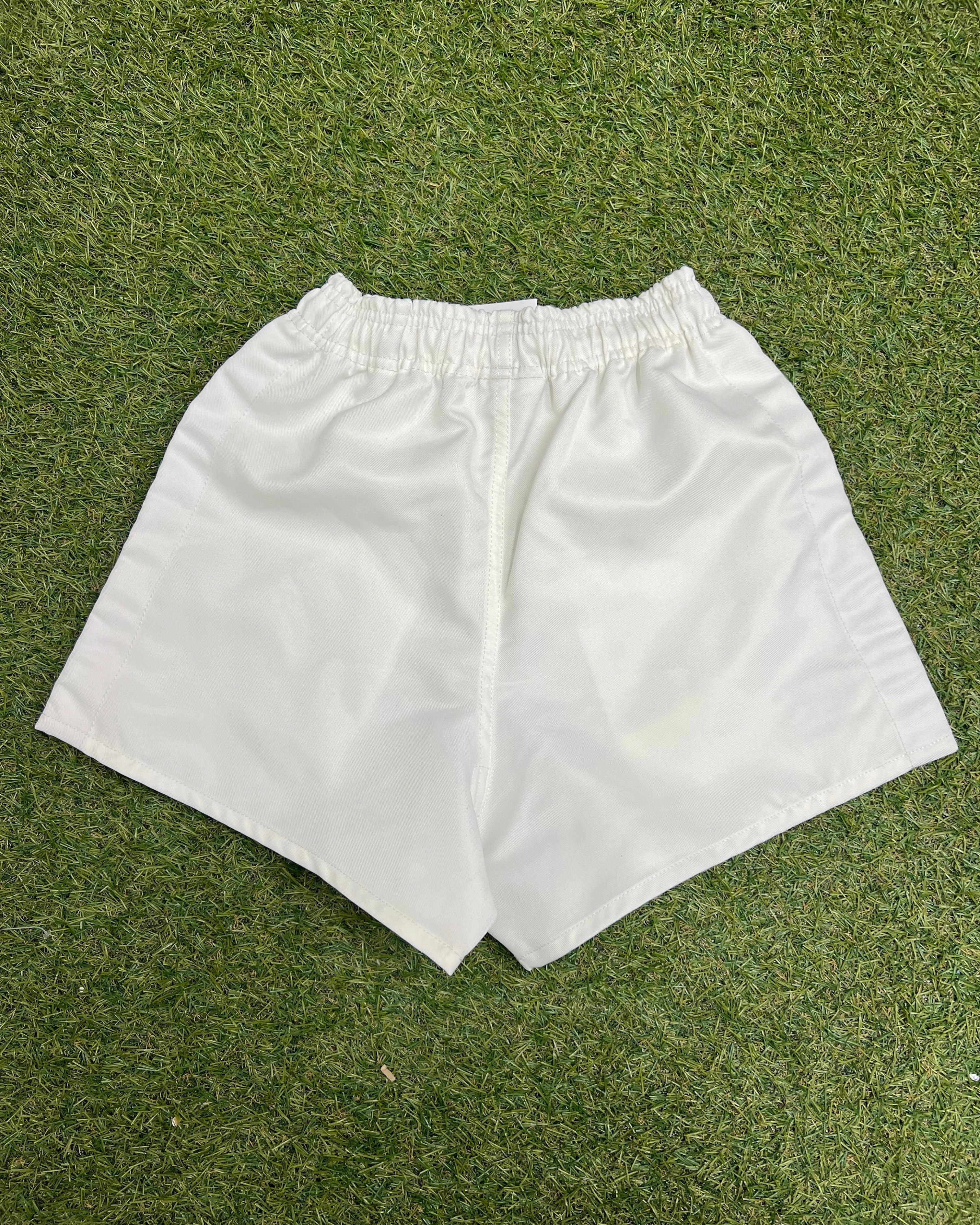 Kids Canterbury Twill Sports Shorts White Age 8