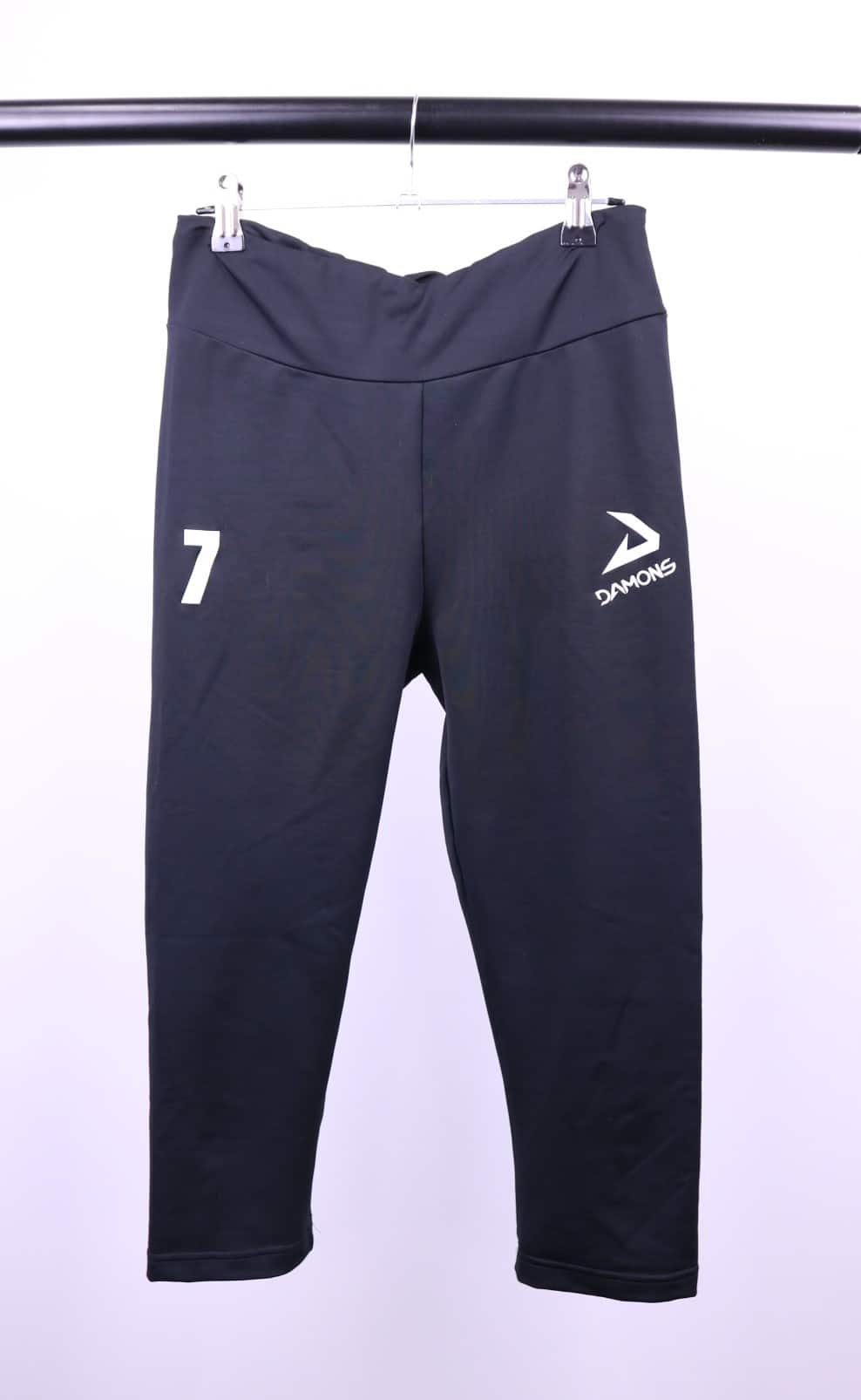 Damons Women's 3/4 Black Leggings - kitround VolleyStore product