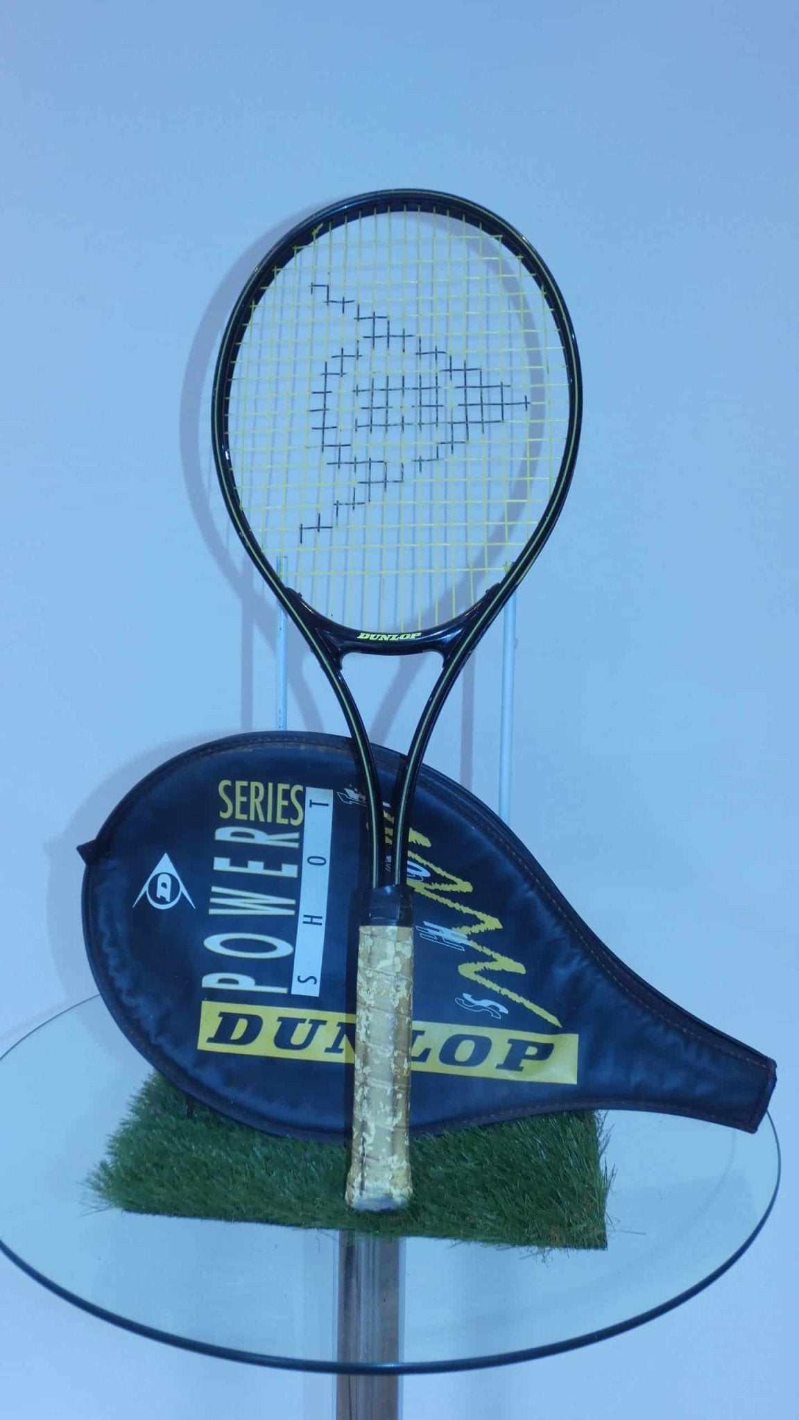 Dunlop Tennis Racquet with Cover, 27 inches in length, grip 4 1/2 inches, size 4. - kitround kitround product