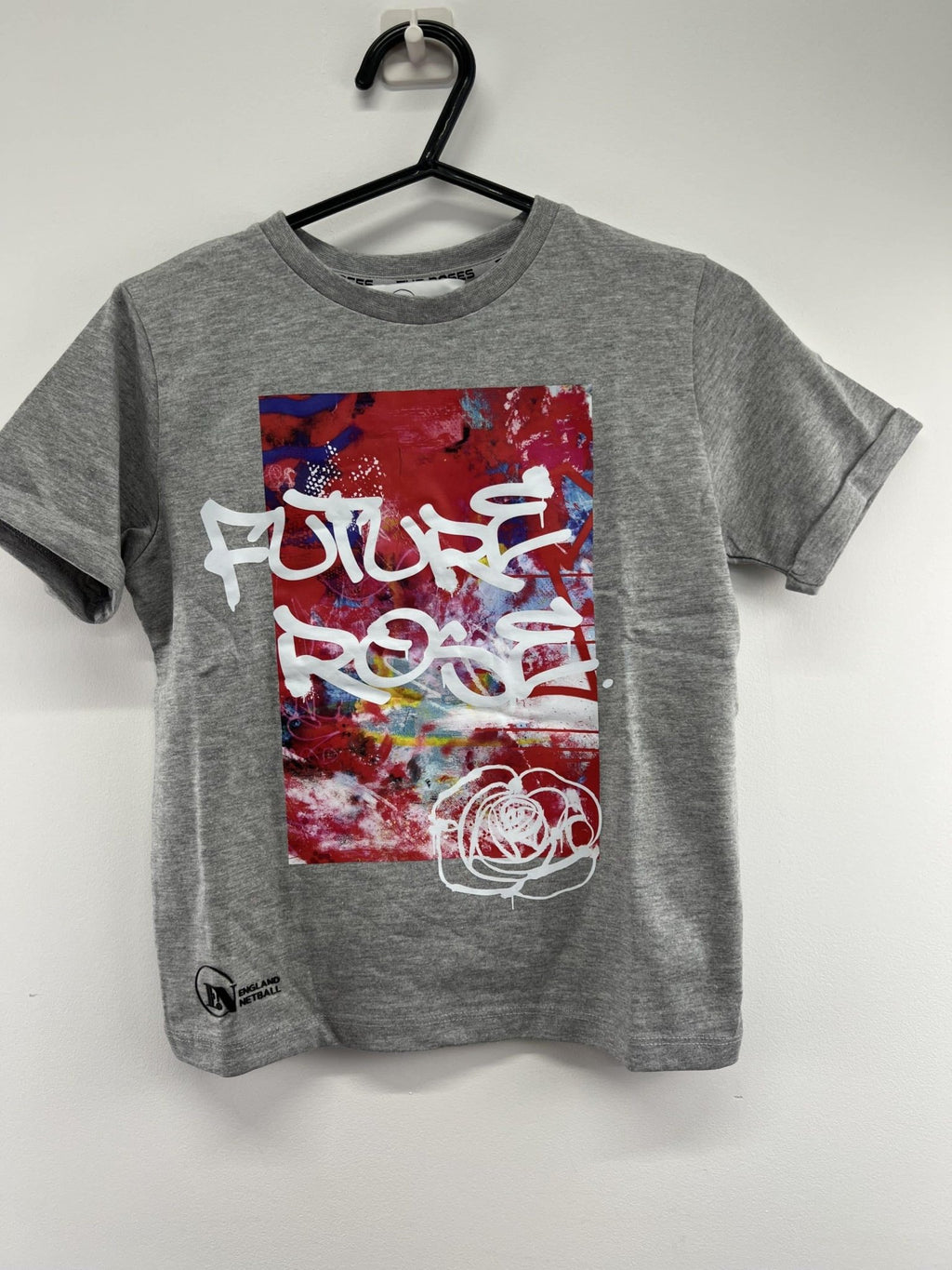 England Netball Future Rose Kids T-Shirt Size XS - kitround England Netball product