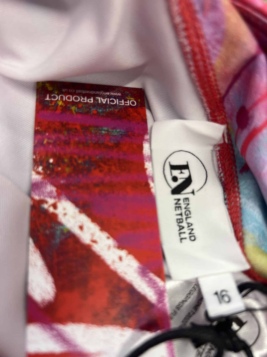 England Netball Graffiti Full Print Leggings Size 16 - kitround England Netball product
