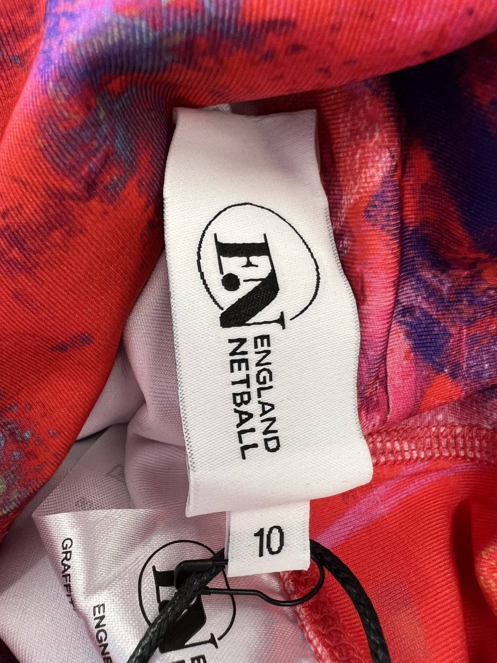 England Netball Graffiti Leggings Full Print Size 10 - kitround England Netball product
