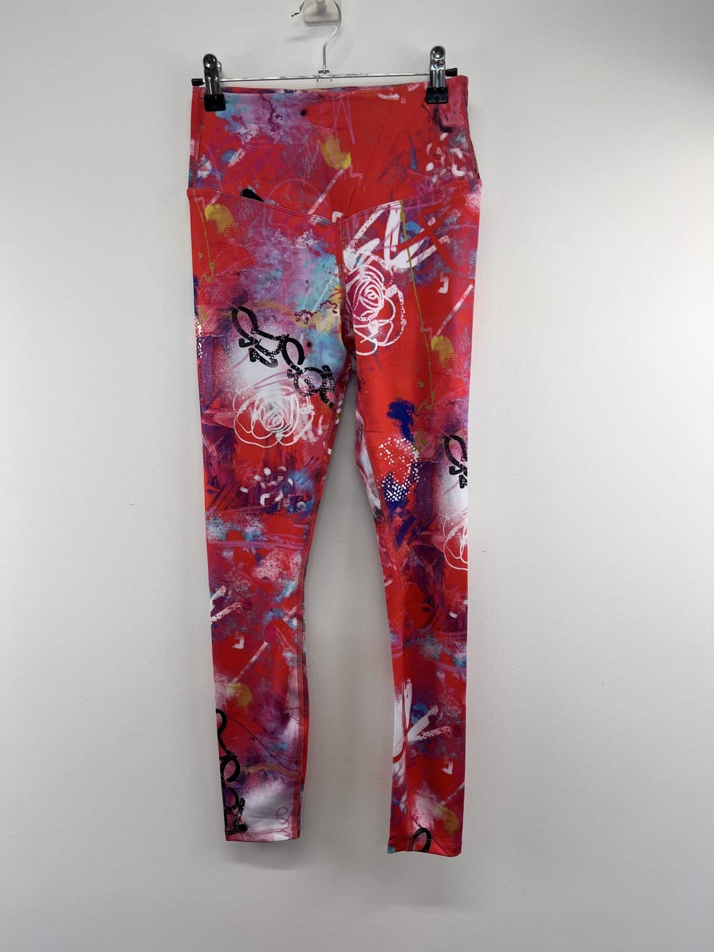 England Netball Graffiti Leggings Full Print Size 8 - kitround England Netball product