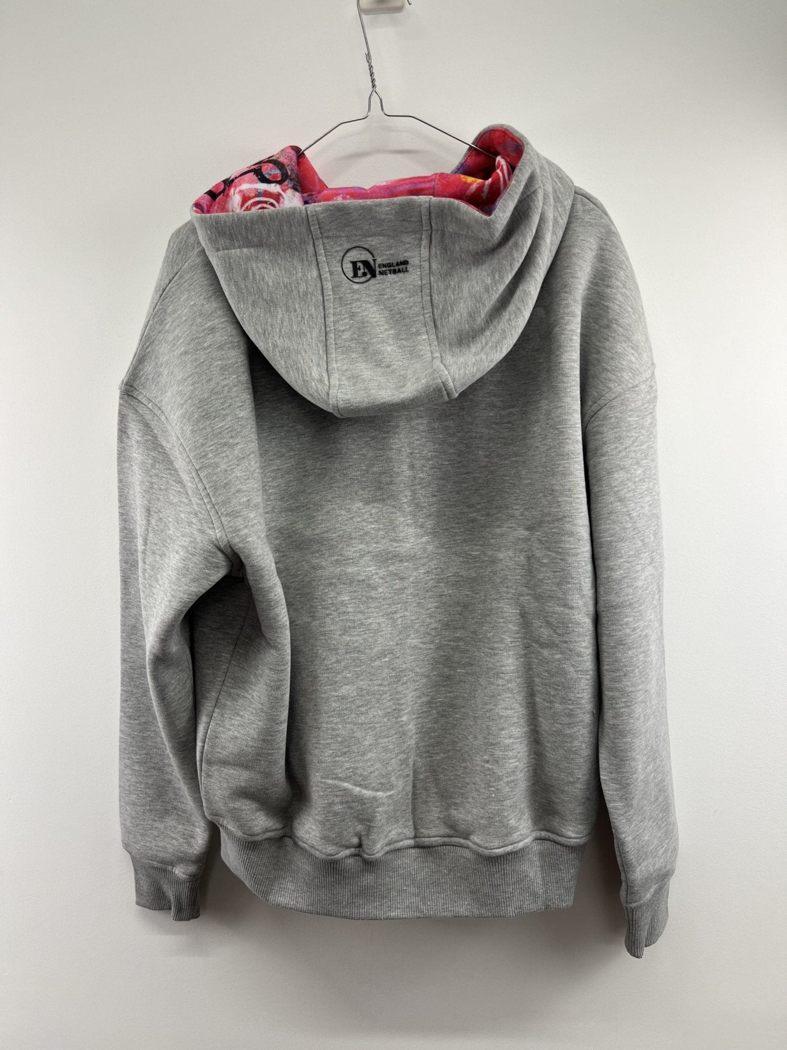England Netball Graffiti Lined Zip Through Hoodie Size 10 - kitround England Netball product