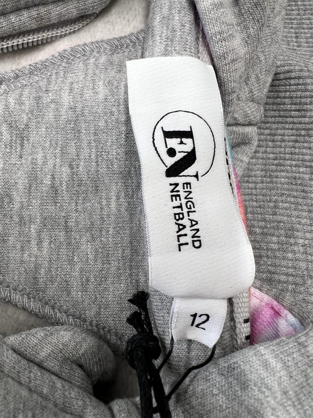 England Netball Graffiti Lined Zip Through Hoodie Size 12 - kitround England Netball product