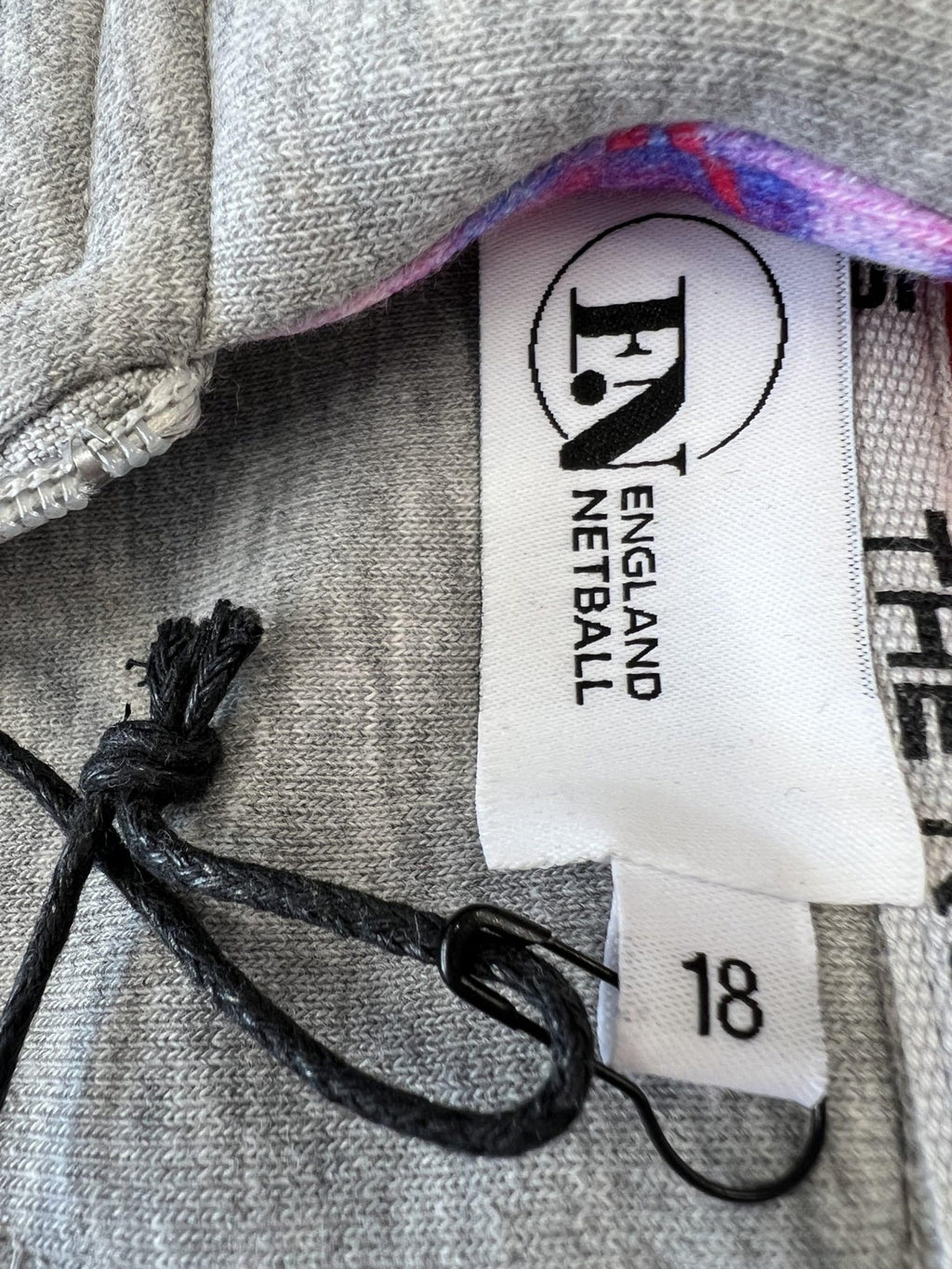 England Netball Graffiti Lined Zip Through Hoodie Size 18 - kitround England Netball product