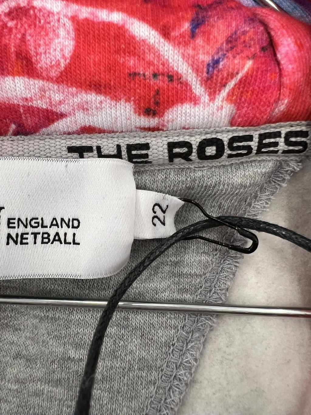 England Netball Graffiti Lined Zip Through Hoodie Size 22 - kitround England Netball product