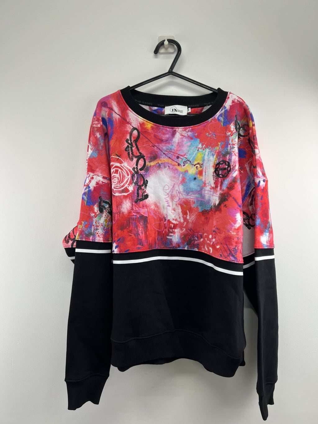 England Netball Graffiti Loose Fit Sweatshirt Size 16 - kitround England Netball product
