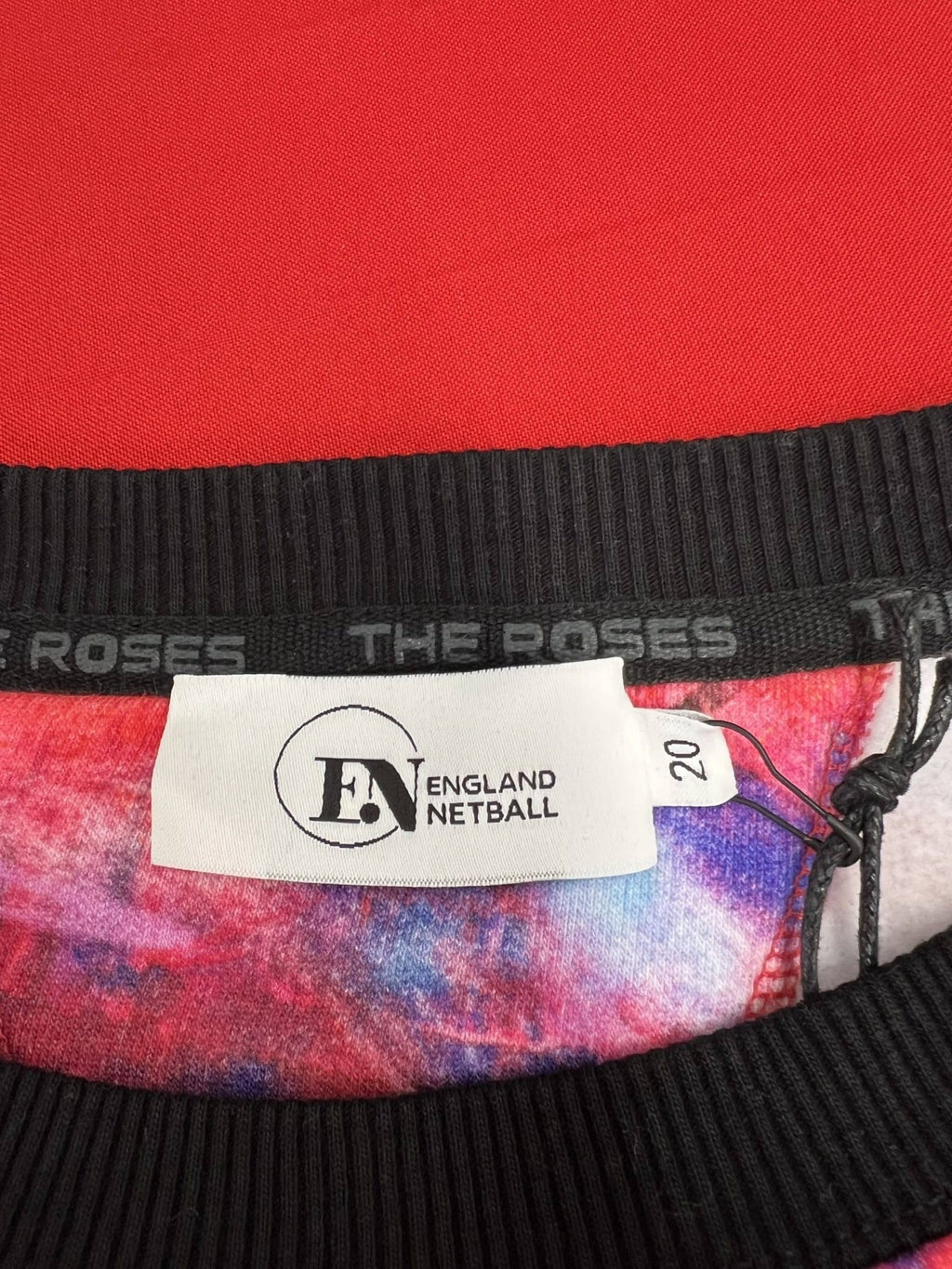 England Netball Graffiti Loose Fit Sweatshirt Size 20 - kitround England Netball product
