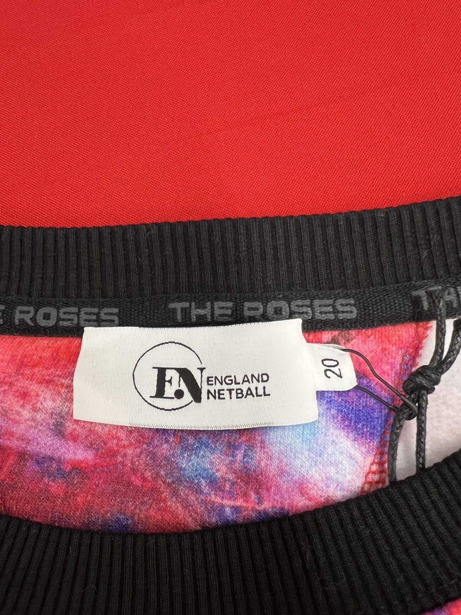 England Netball Graffiti Loose Fit Sweatshirt Size 20 - kitround England Netball product
