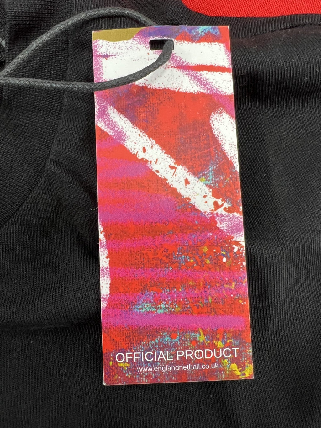 England Netball Graffiti Roses Block Front T-Shirt - kitround England Netball product