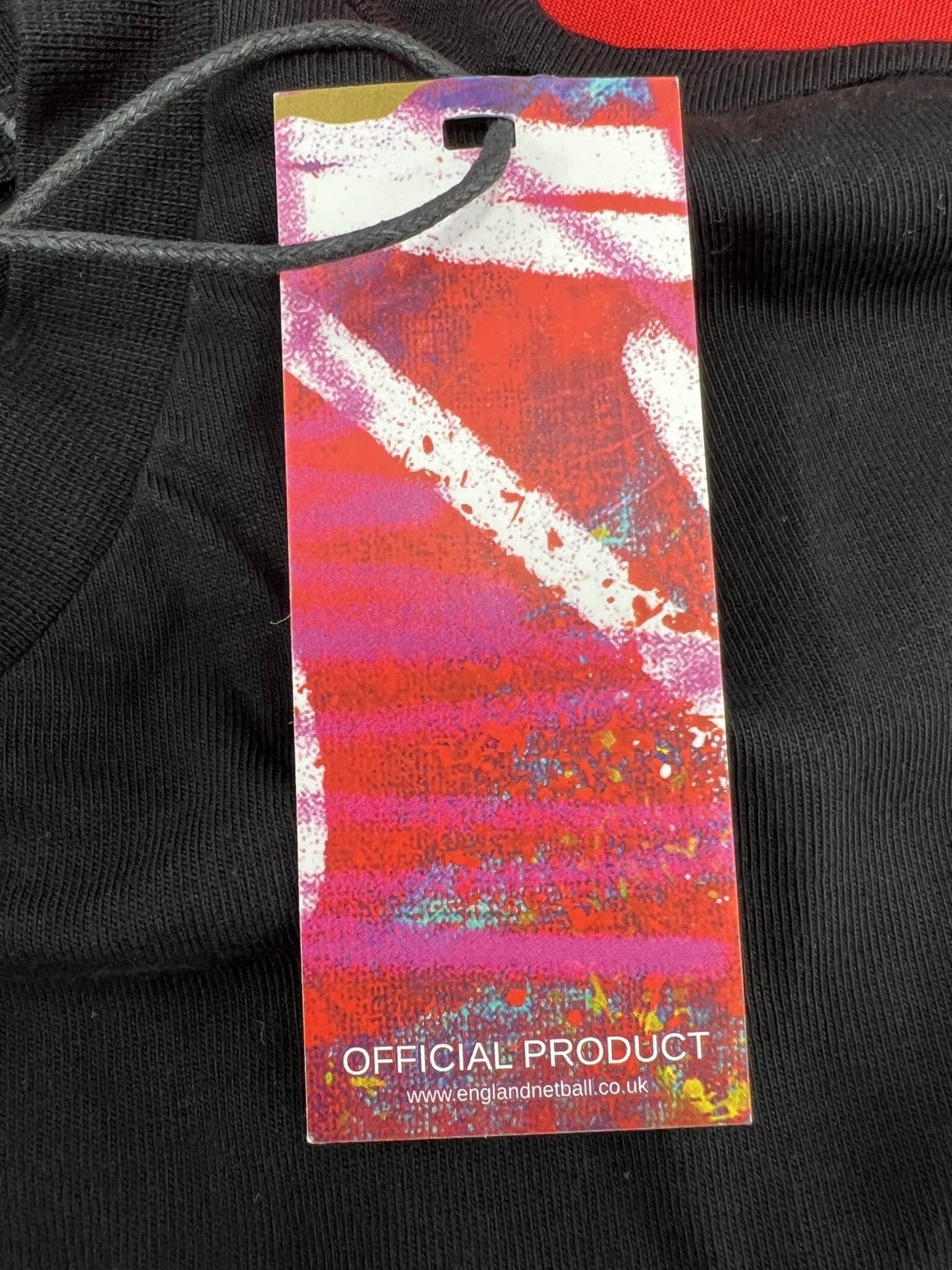 England Netball Graffiti Roses Block Front T-Shirt Size 22 - kitround England Netball product