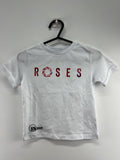 England Netball Graffiti Roses Supporter T-Shirt Kids Size S - kitround England Netball product