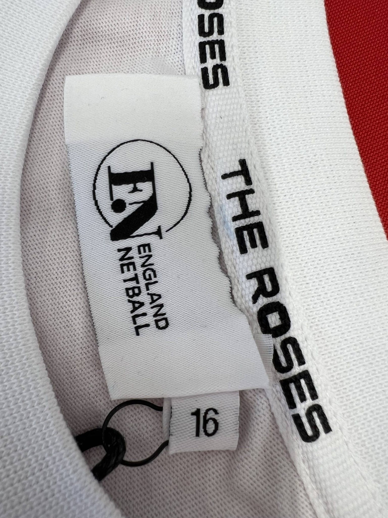 England Netball Graffiti Roses Supporter T-Shirt Size 16 - kitround England Netball product