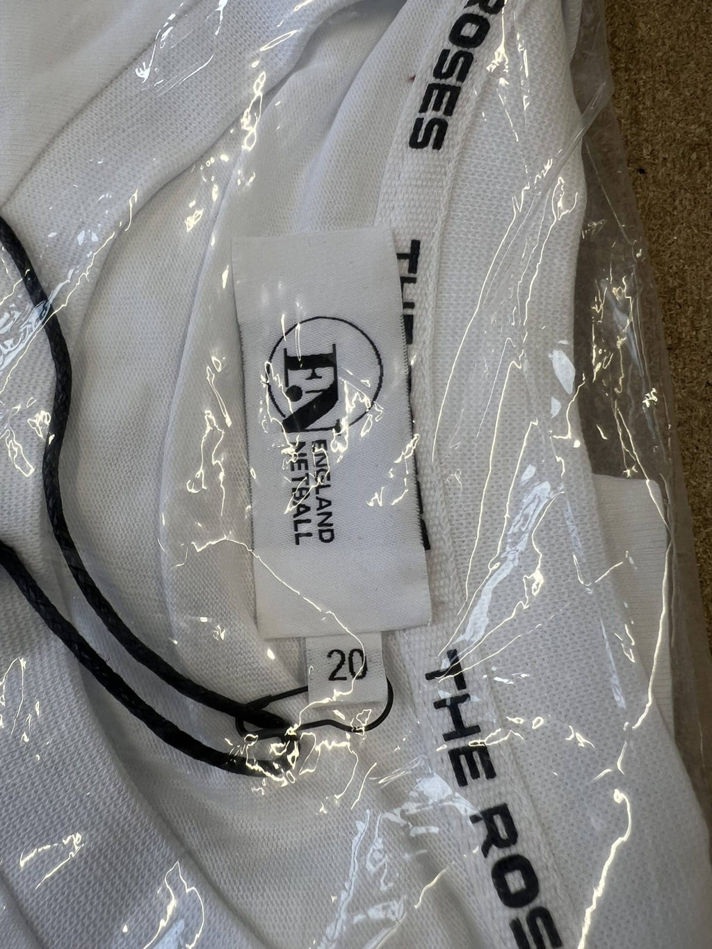 England Netball Graffiti Roses Supporter T-Shirt Size 20 - kitround England Netball product