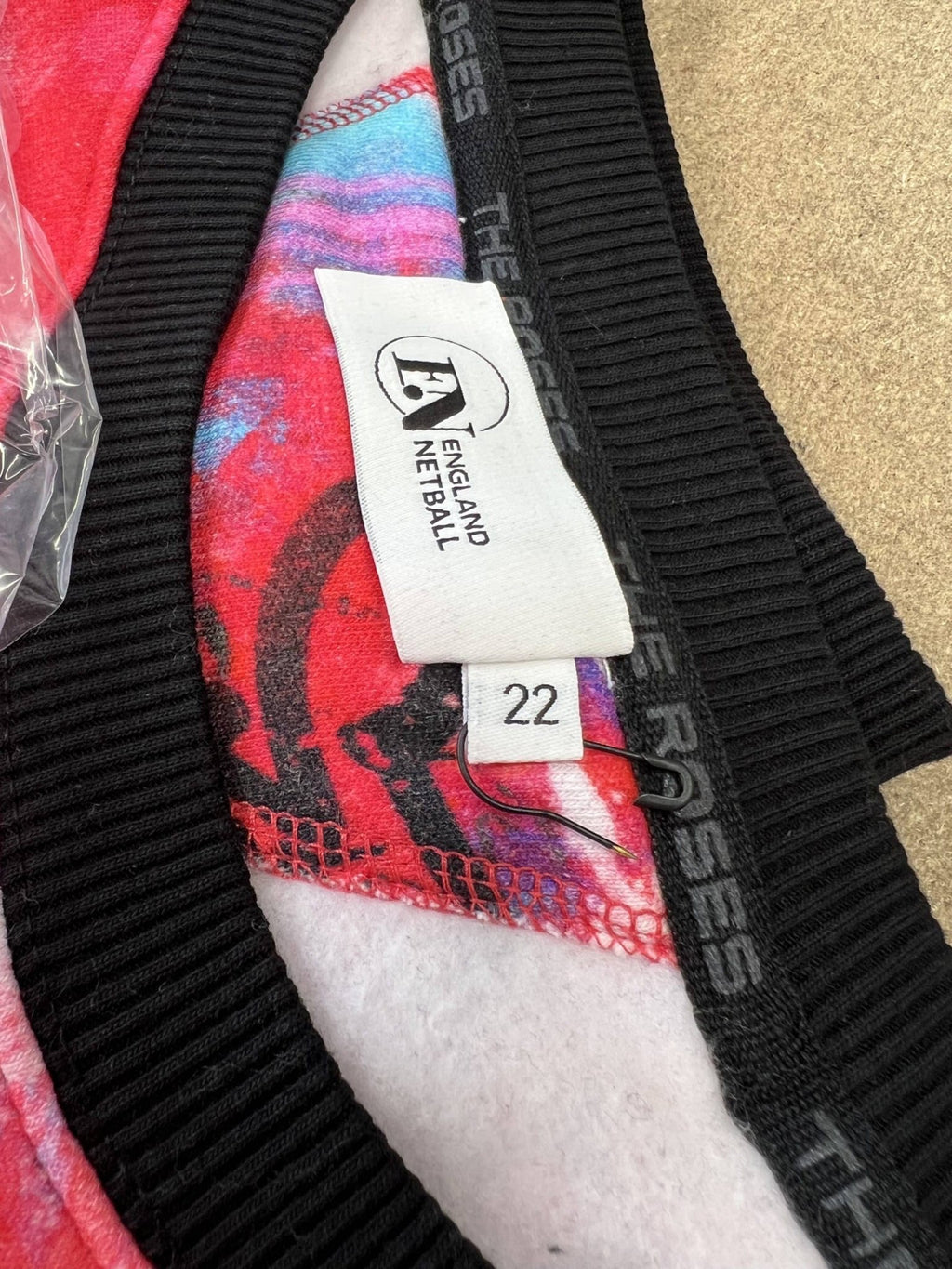 England Netball Grafitti Loose Fit Sweatshirt Size 22 - kitround England Netball product