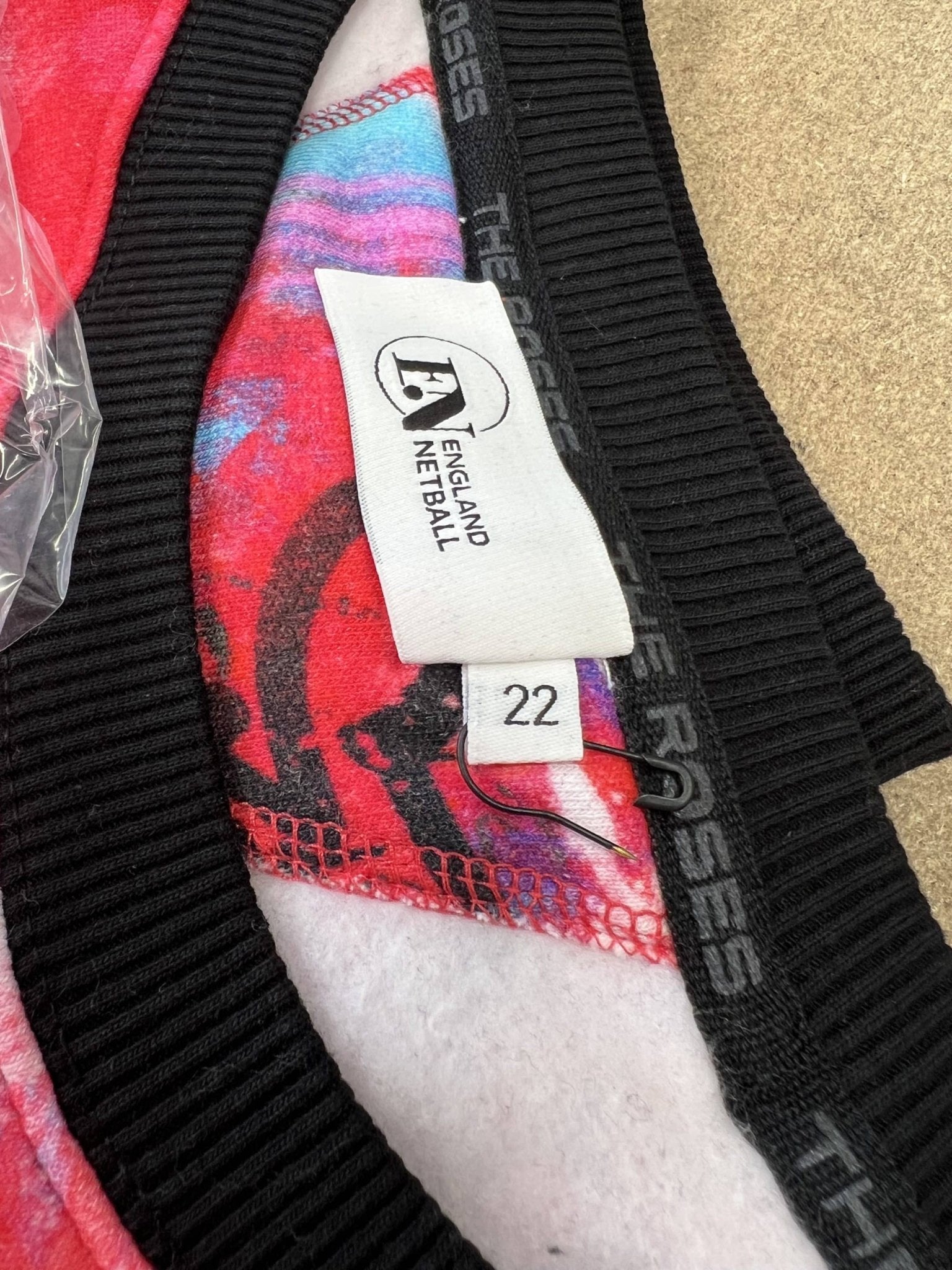 England Netball Grafitti Loose Fit Sweatshirt Size 22 - kitround England Netball product