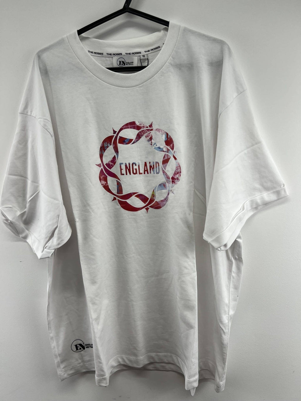 England Netball T-Shirt - Roses Design - kitround England Netball product