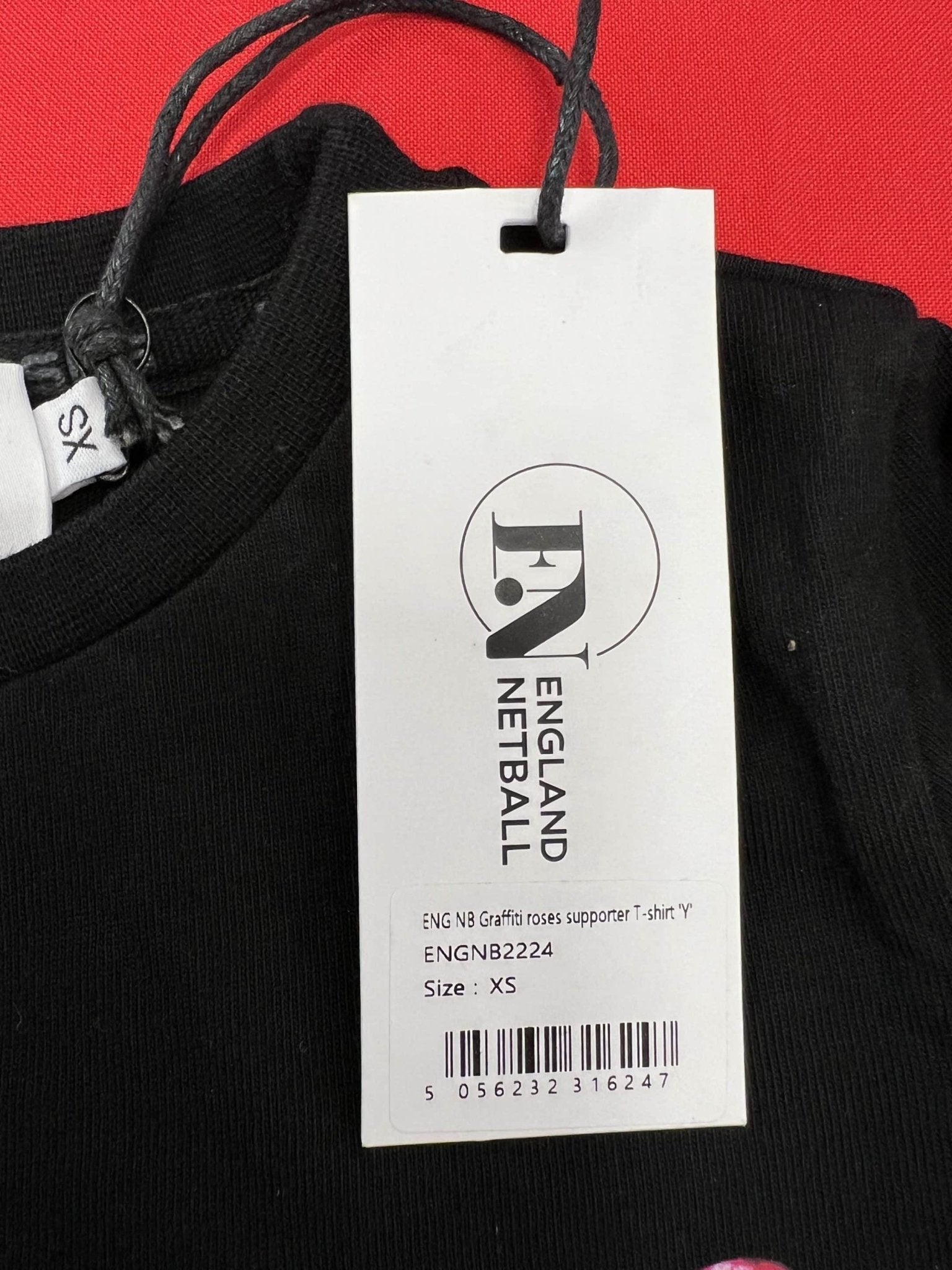 England Netball T-Shirt - Roses Design - kitround England Netball product