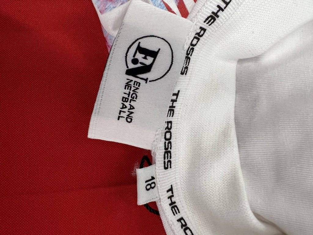 England Netball T-Shirt - Roses Design - kitround England Netball product