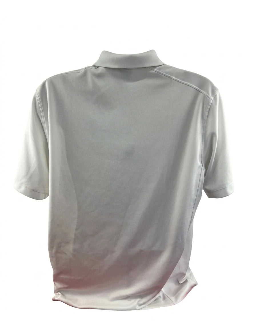 Enhanced White Short Sleeve Golf Polo Shirt - kitround kitround product